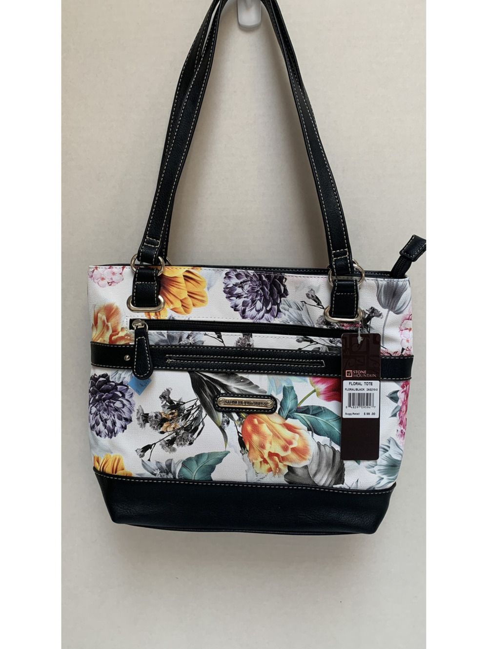 NWT Stone Mountain Floral Tote Shoulder Bag Medium